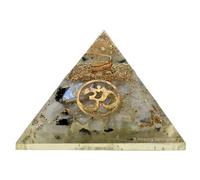 Grande pyramide d'orgone | Cristal de pyramide de pierre de lune arc-en-ciel | Petite pyramide d'orgonite OM | Guérison par l'énergie positive des pyramides d'organes.