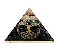 Grande pyramide d'orgone | Cristal de pyramide de shungite | Pyramide Orgonite Grand Arbre de Vie | Guérison par l'énergie positive des pyramides d'organes