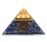 Grande pyramide d'orgone | Cristal Pyramide Lapis Lazuli | Moins de 9 ans pyramide plaque orgonite pyramide | Guérison par l'énergie positive des pyramides d'organes