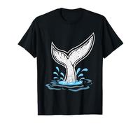 Grande Queue de Baleine dans Les Vagues, Orque océan, biologiste Marin, Mignon T-Shirt