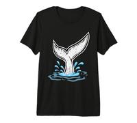 Grande Queue de Baleine dans Les Vagues, Orque océan, biologiste Marin, Mignon T-Shirt Haut de Gamme