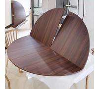 Grande rallonge de comptoir ronde en bois de 130 cm - Extension de table de salle à manger robuste pour réunions de famille Parfait pour 6 à 16 personnes Améliorez votre expérience culinaire