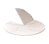 Grande Rallonge De Table Ronde Pliable, Plateau Rond Pliant en Bois Massif, Plateau De Table sans Pieds Uniquement, Plateau De Table Circulaire(C,160 cm/63 inch)