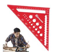 Grande règle triangulaire, règle triangulaire pour le travail du bois | Outil de mesure multifonctionnel pour le travail du bois | Règle épaissie pour mesurer les angles, tracer une ligne