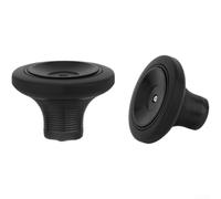 Grande roue à roulement facile pour vélo Brompton Stable Push (Anode noire) | Corps en aluminium 6061-T6, grand roulement central, poussée lisse, empêche le basculement, roulement stable