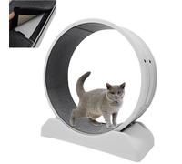 Grande roue d'exercice pour chat, résistante aux rayures, stable et silencieuse, H x l x P : 85 x 35 x 80 cm, capacité de charge : 10 kg, roue d'exercice pour chat avec blocage pour la course / la