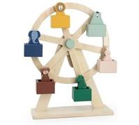 Grande Roue en bois - Animaux Multicolore G