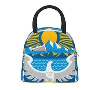Grande Sac Isotherme Repas Enfants Garçons Filles Vintage Kyrgyzstan Emblème National Réutilisable Femmes Hommes Boîte À Déjeuner Étanche Glacière École Bureau Camping