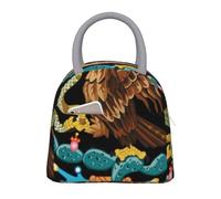 Grande Sac Isotherme Repas Enfants Garçons Filles Vintage Mexico Emblème National Réutilisable Femmes Hommes Boîte À Déjeuner Étanche Glacière École Bureau Camping