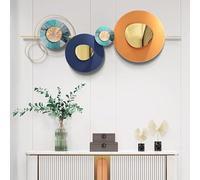 Grande Sculpture Murale en Métal Décorative, Décoration Murale Créative Faite à La Main en Métal, Décoration Murale Moderne Et Légère en Métal De Luxe, Décoration D'intérieur pour Salon