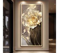 Grande Sculpture Murale Lumineuse, Sculpture Décorative 3D En Porcelaine Cristalline, Applique Murale « Neuf Poissons » Pour Entrée De Bureau Ou De Maison(D,40 * 80cm)