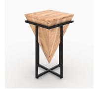 Grande sellette en bois d'acacia et métal - Shanghai - Rendez-Vous Déco