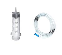Grande seringue de 100 ml à 550 ml avec tube pour huile, colle et culture hydroponique(200 ml And Hose)