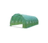 Grande Serre de jardin 18m2 en acier galvanisé - Taille : 6x3x2M
