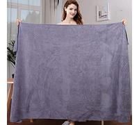 Grande Serviette De Bain Adulte, Serviette De Bain en Microfibre, Serviette Douce Super Absorbante, À Séchage Rapide Et Écologique, Grise, 80X180Cm
