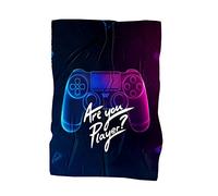 Grande Serviette de Plage Poncho Microfibre XL XXL Thème de Jeu Gamer Manette Jeu Vidéo Garçon Serviette de Bain Homme Séchage Rapide Bain de Soleil Transat Tapis Spa Voyage (Couleur5,150 x 200 cm)