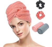 Grande Serviette Microfibre Cheveux,2pcs Turbans Épais Super Absorbants,100 * 61cm Serviettes De Séchage Microfibre Super Absorbantes Avec Bande Elastique,Pour Cheveux Longs,Épais Et Bouclés.[O250]