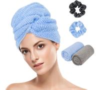 Grande Serviette Microfibre Cheveux,2pcs Turbans Épais Super Absorbants,100 * 61cm Serviettes De Séchage Microfibre Super Absorbantes Avec Bande Elastique,Pour Cheveux Longs,Épais Et Bouclés.[O249]