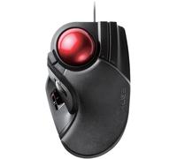 Grande Souris trackball Filaire avec Fonction à 8 Boutons,Repose-Poignet attaché,Boule Rouge Lisse Windows11,macOS (M-HT1URBK)