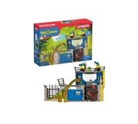 Schleich Coffret 41462 – Grande station de recherche Dino, 72 pièces, 2 dinosaures, dès 4 ans