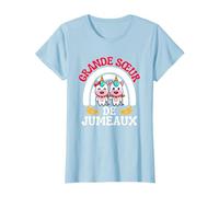 Grande Sœur de Jumeaux Licornes Annonce Grossesse T-Shirt