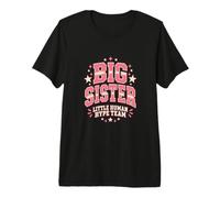 Grande Sœur Équipe de Soutien Petit Humain Amour Fraternel T-Shirt Haut de Gamme