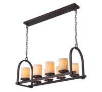 Grande Suspension AMBAR Pierre Métal Hauteur Réglable Rustique Lampe De Table