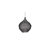 Grande suspension en métal noir, E27, 1 ampoule - House Doctor, Mesh - 60x60x65 cm