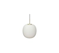 Grande suspension en verre blanc, E27, 1 ampoule, 25 W, ronde - Hübsch, Serene - Ø42xH40 cm