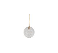 Grande suspension en verre transparent, d'intérieur, ronde - Chehoma, Atome - Ø30xH30 cm