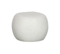 Grande table basse en argile fibreuse blanche Pebble