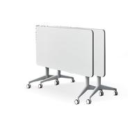 Grande table de conférence pliable et moderne avec roulettes silencieuses, table de séminaire portable pour bureau, idéale pour les espaces de collaboration