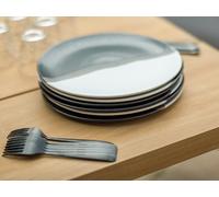 Grande Table De Jardin En Teck Avec Structure En Aluminium Seychelles - 10 Places - Jardiline Multicolore