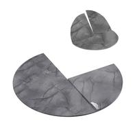 Grande table de salle à manger ronde pliable en bois marbré pour économiser de l'espace - 1220 cm - Pour une utilisation temporaire - Parfaite pour les réunions de famille et les événements