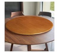 Grande table en bois pour table de salle à manger - Plateau tournant à 360° de 68,6 cm, finition teck multicolore, idéal pour la maison, la cuisine, le divertissement et le service.