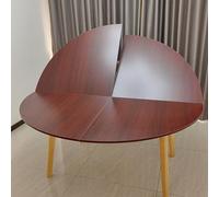 Grande Table Ronde Pliable Avec Plateau Uniquement, 120cm-240cm de Diamètre Table Ronde En Bois Peu Encombrante, Table Circulaire Pliante Intérieure Et Extérieure, Pour Pique-nique, Fête, Banquet, Mar