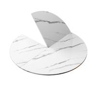 Grande table ronde pliable pour économiser de l'espace - Table de salle à manger et d'activités extensible pour la maison, le jardin ou la salle à manger - Extension de table portable et polyvalente