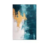 Grande Tableau Decoration Murale Moderne Bleu et Blanc Abstrait Art Mural Impression Sur Toile Peintures pour Salon Chambre Bureau Decor Maison Affiches 70x140 cm Sans Cadre