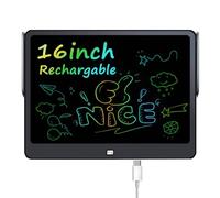 Grande tablette d'écriture LCD rechargeable de 40,6 cm, grande tablette à dessin colorée, tableau à gribouiller pour garçons et filles, carnet de dessin électronique pour enfants, cadeaux pour Noël et