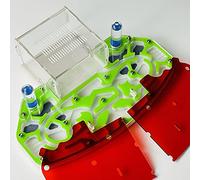 Grande Taille 24 * 18cm Acrylique NID DE Fourmis, Ferme DE Fourmis, Habitat DE Fourmis, FORMICAIRE avec ARÉNA INTÉGRÉ « Plateforme » (Green)