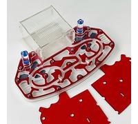 Grande Taille 24 * 18cm Acrylique NID DE Fourmis, Ferme DE Fourmis, Habitat DE Fourmis, FORMICAIRE avec ARÉNA INTÉGRÉ « Plateforme » (Red)