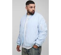 Grande taille - Bomber à broderie MA1 homme - bleu - 4XL, bleu