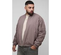 Grande taille - Bomber à broderie MA1 homme - mauve - 5XL, mauve