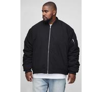 Grande taille - Bomber à broderie MA1 homme - noir - 3XL, noir