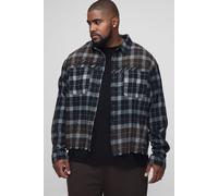 Grande taille - Chemise oversize à carreaux - Official homme - noir - 4XL, noir