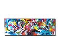 Grande Taille Coloré Graffiti Abstrait Peinture Art Mur Impressions Sur Toile pour Mur Art Photo pour Salon Décor À La Maison 40x160cm (16x63in) Sans Cadre