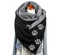 Grande taille colorée pour femme - Écharpe d'hiver en coton pour garder au chaud - Écharpe coupe-vent pour temps froid - Hijab en coton chaud et léger, b, taille unique