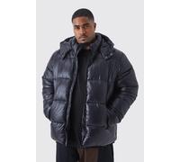 Grande taille - Doudoune à empiècement contrastant homme - noir - XXL, noir