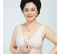 Grande Taille Femmes Âgées Coton sans Armatures Soutien-Gorge sous-vêtements Couverture Complète Doux Confort Soutiens-Gorge De Tous Les Jours for Les Personnes Âgées (Color : Taro, Size : 95/42B)