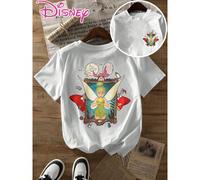 Grande Taille - Grande Taille - Vêtements d'été Disney authentiques pour femmes avec des illustrations artistiques de la Fée Clochette et du Capitaine Crochet. Ce nouveau t-shirt à manches courtes est